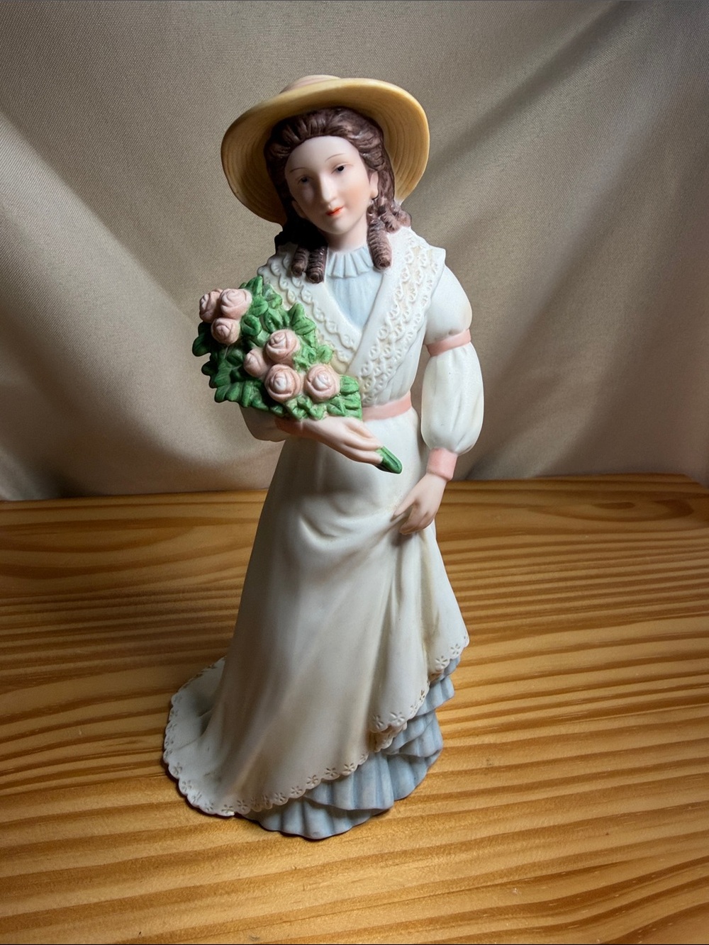 Vintage Homco 1468 Charlotte Rose Victorian Lady Porcelain Figurine